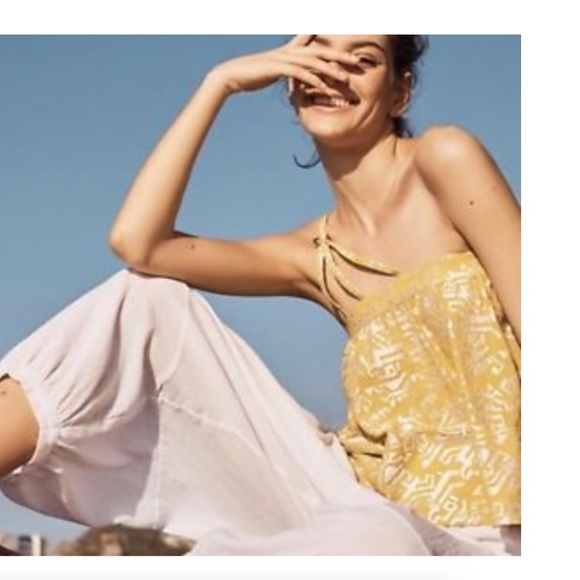 Floreat Anthropologie Metallic Sun-Etched Blouse - Picture 4 of 4